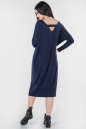 Платье оверсайз синего цвета 2665.17 No0|интернет-магазин vvlen.com