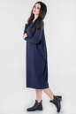 Платье оверсайз синего цвета 2665.17 No2|интернет-магазин vvlen.com