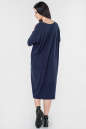 Платье оверсайз синего цвета 2665.17 No5|интернет-магазин vvlen.com