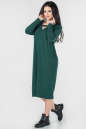 Платье оверсайз зеленого цвета 2665.17 No4|интернет-магазин vvlen.com