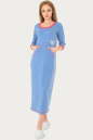 Спортивное платье  голубого цвета 211br No0|интернет-магазин vvlen.com