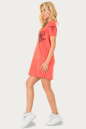 Спортивное платье  кораллового цвета 225br No2|интернет-магазин vvlen.com