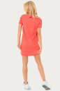 Спортивное платье  кораллового цвета 225br No3|интернет-магазин vvlen.com