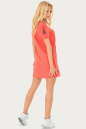 Спортивное платье  кораллового цвета 225br No4|интернет-магазин vvlen.com