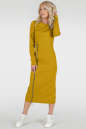 Спортивное платье  горчичного цвета 2743.47 No0|интернет-магазин vvlen.com