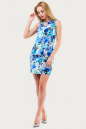 Летнее платье футляр голубого тона цвета 1576.33 No1|интернет-магазин vvlen.com