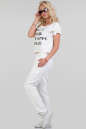 Домашний костюм белого цвета 017 No1|интернет-магазин vvlen.com