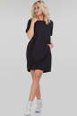 Повседневное платье рубашка черного цвета 074 No0|интернет-магазин vvlen.com