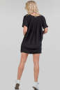 Повседневное платье рубашка черного цвета 074 No4|интернет-магазин vvlen.com