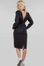 Повседневное платье балахон черного цвета 075-1 No2|интернет-магазин vvlen.com
