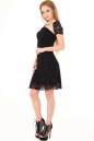 Коктейльное платье с открытой спиной черного цвета 887.12 No2|интернет-магазин vvlen.com