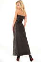 Вечернее платье с открытыми плечами золотистого цвета 894.6 No1|интернет-магазин vvlen.com