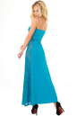 Вечернее платье с открытыми плечами морской волны цвета 894.6 No1|интернет-магазин vvlen.com