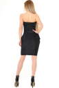 Коктейльное платье с открытыми плечами черного цвета 895.6 No3|интернет-магазин vvlen.com