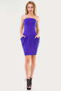Коктейльное платье с открытыми плечами фиолетового цвета 895.6 No1|интернет-магазин vvlen.com