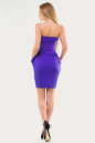 Коктейльное платье с открытыми плечами фиолетового цвета 895.6 No3|интернет-магазин vvlen.com