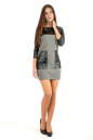 Повседневное платье футляр серого цвета 2263.75 No1|интернет-магазин vvlen.com