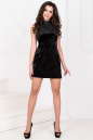 Коктейльное платье с открытыми плечами черного цвета 1004.22 No1|интернет-магазин vvlen.com