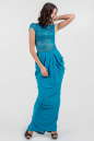 Вечернее платье годе морской волны цвета 884.6 No1|интернет-магазин vvlen.com