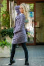 Кардиган модный сиреневого с черным цвета 2393.21 No3|интернет-магазин vvlen.com