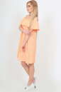 Летнее платье трапеция персикового цвета 2369.84 d32 No3|интернет-магазин vvlen.com