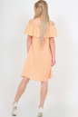 Летнее платье трапеция персикового цвета 2369.84 d32 No4|интернет-магазин vvlen.com