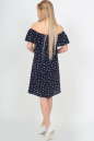 Летнее платье трапеция темно-синего цвета 2369.84 d32 No3|интернет-магазин vvlen.com