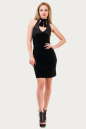 Коктейльное платье с открытой спиной черного цвета 657.26 No1|интернет-магазин vvlen.com