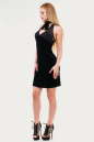 Коктейльное платье с открытой спиной черного цвета 657.26 No2|интернет-магазин vvlen.com