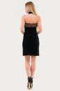 Коктейльное платье с открытой спиной черного цвета 657.26 No3|интернет-магазин vvlen.com