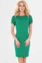 Летнее платье футляр зеленого цвета 2504-1.47|интернет-магазин vvlen.com