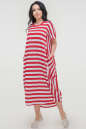 Летнее платье оверсайз красной полоски цвета 2675-1.17 No1|интернет-магазин vvlen.com