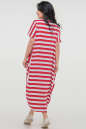 Летнее платье оверсайз красной полоски цвета 2675-1.17 No2|интернет-магазин vvlen.com