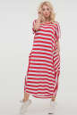 Летнее платье оверсайз красной полоски цвета 2675-1.17 No4|интернет-магазин vvlen.com