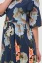 Летнее платье балахон синего тона цвета 2678-2.100 No2|интернет-магазин vvlen.com