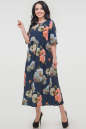 Летнее платье балахон синего тона цвета 2678-2.100 No5|интернет-магазин vvlen.com