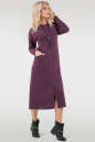 Повседневное платье трапеция фиолетового цвета 2736.105 No5|интернет-магазин vvlen.com