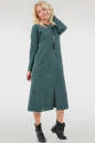 Повседневное платье трапеция зеленого цвета 2736.105 No1|интернет-магазин vvlen.com