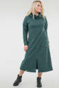 Повседневное платье трапеция зеленого цвета 2736.105 No4|интернет-магазин vvlen.com