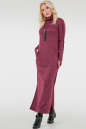 Повседневное платье гольф бордового цвета 2750.106 No2|интернет-магазин vvlen.com