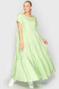 Летнее платье с пышной юбкой гороховый цвета 345|интернет-магазин vvlen.com