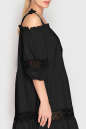 Летнее платье с расклешённой юбкой черного цвета 212 No3|интернет-магазин vvlen.com