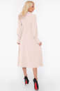 Повседневное платье с длинной юбкой молочного цвета 2946.132 No3|интернет-магазин vvlen.com