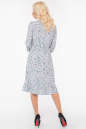 Повседневное платье с расклешённой юбкой серо-голубого цвета 2964.100 No2|интернет-магазин vvlen.com