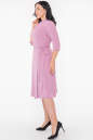 Повседневное платье с расклешённой юбкой фрезового цвета 2947.132 No2|интернет-магазин vvlen.com