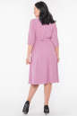 Повседневное платье с расклешённой юбкой фрезового цвета 2947.132 No3|интернет-магазин vvlen.com