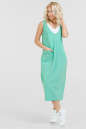 Спортивное платье  бирюзового цвета 052 No1|интернет-магазин vvlen.com