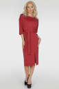 Офисное платье футляр красного цвета 2784.47 No0|интернет-магазин vvlen.com