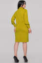 Платье с воротником горчично-оливковое 2889.47 No3|интернет-магазин vvlen.com