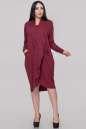 Платье оверсайз бордового цвета 2820.17 No0|интернет-магазин vvlen.com